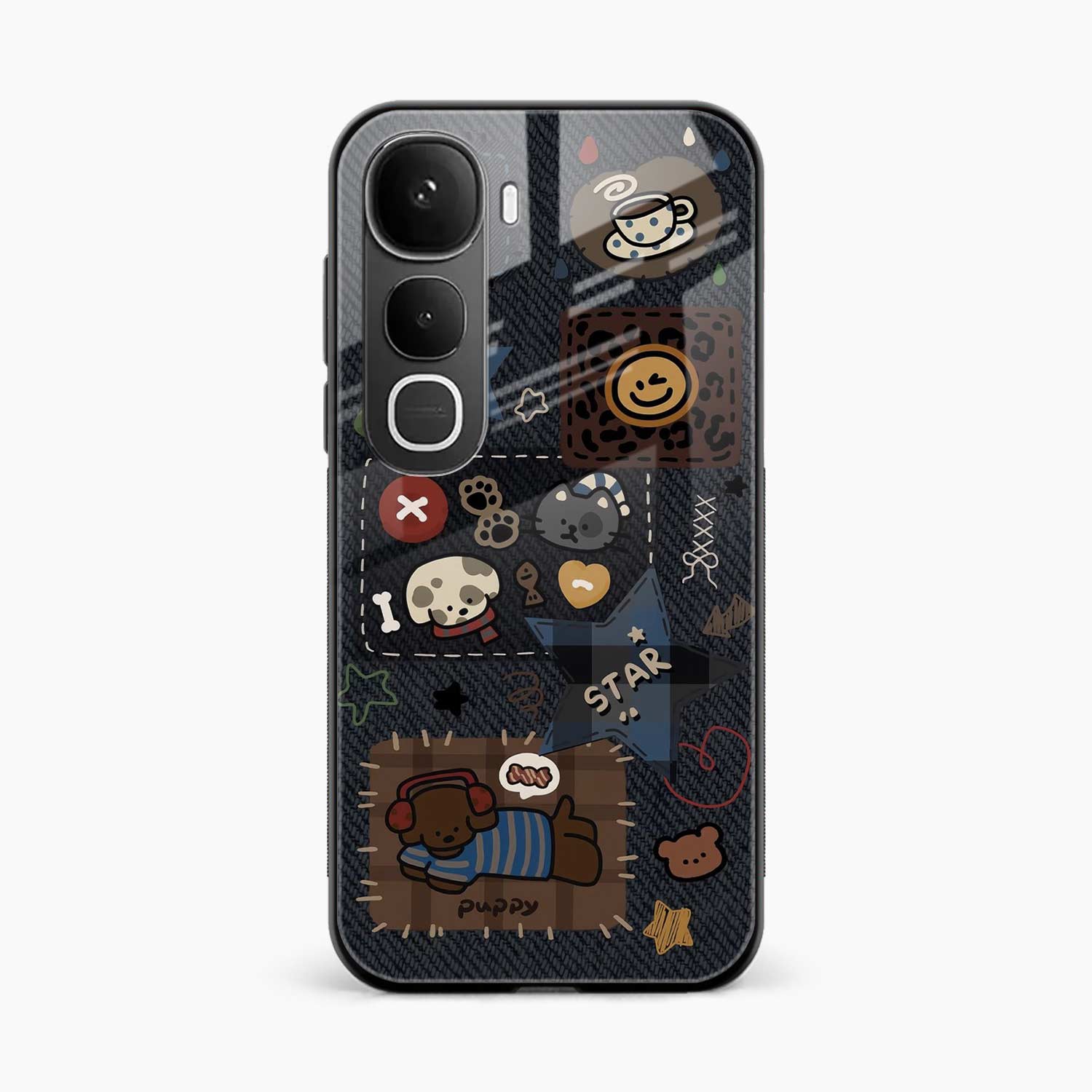 Cute Doodle Vivo Y400 5G Back Cover