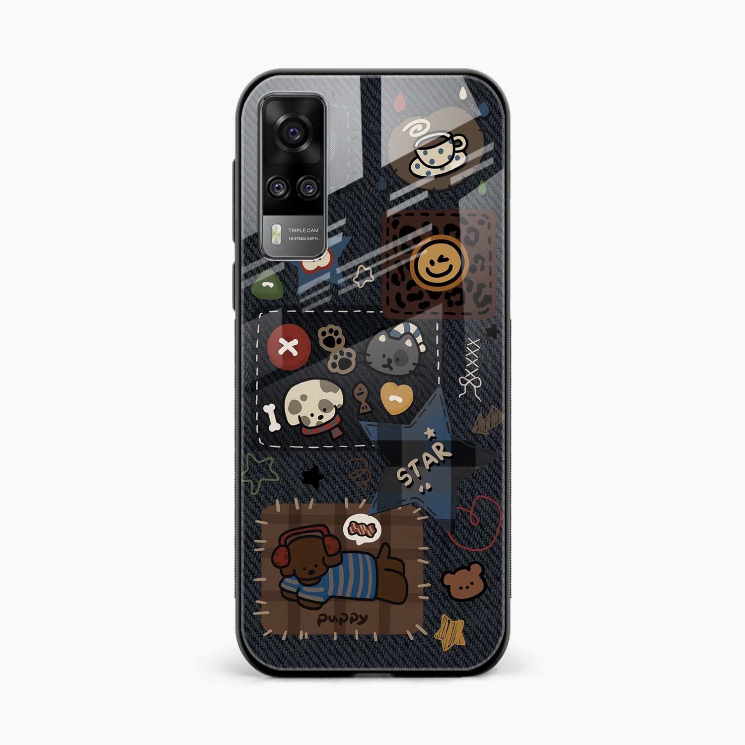 Cute Doodle Vivo Y51a Back Cover
