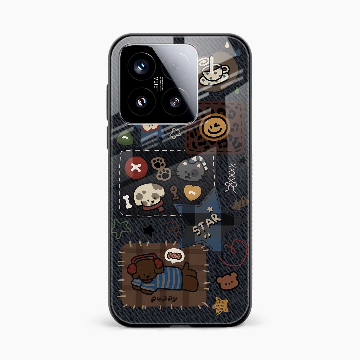 Cute Doodle Xiaomi 15 Back Cover