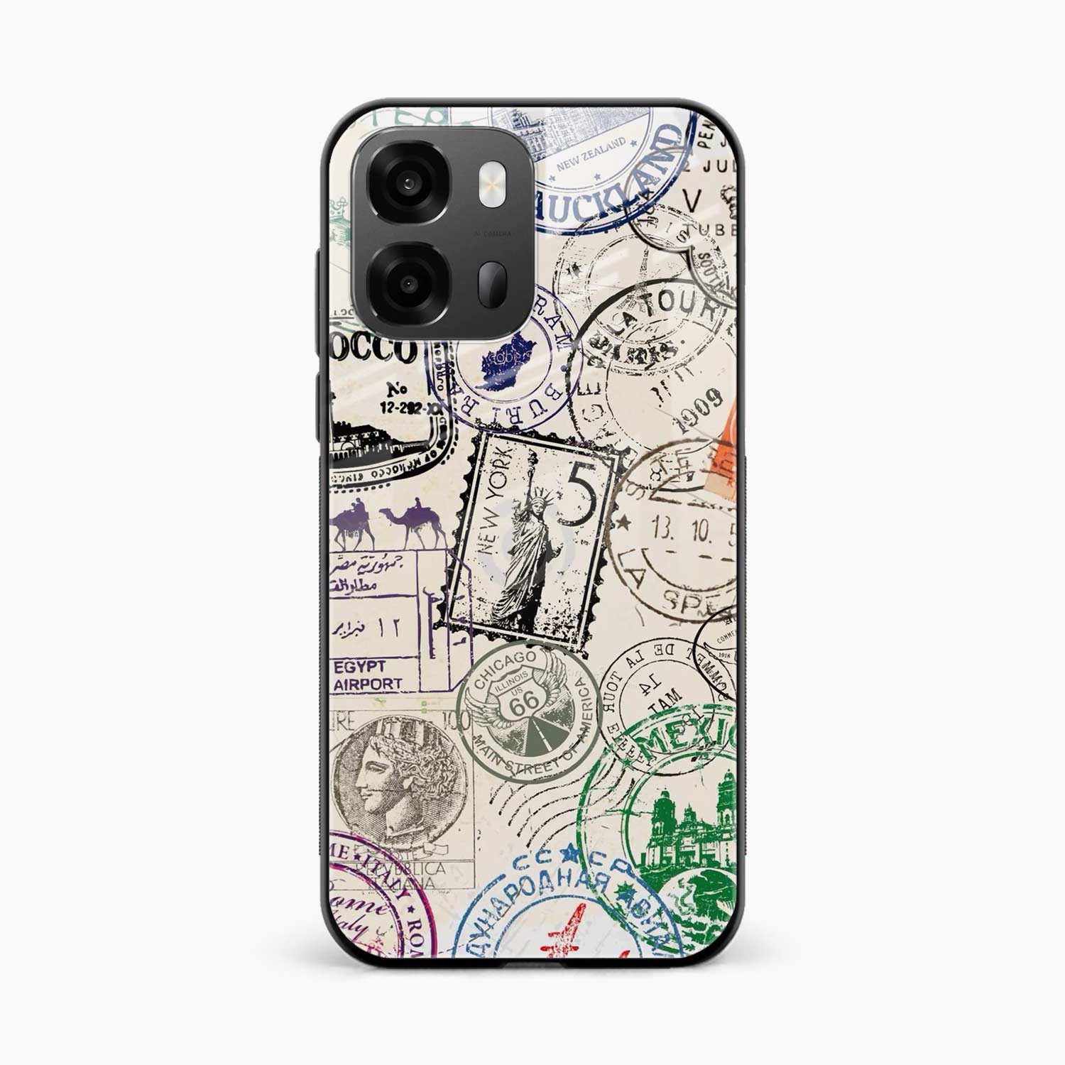 Stamps Oppo A6 Pro 5G Back Cover