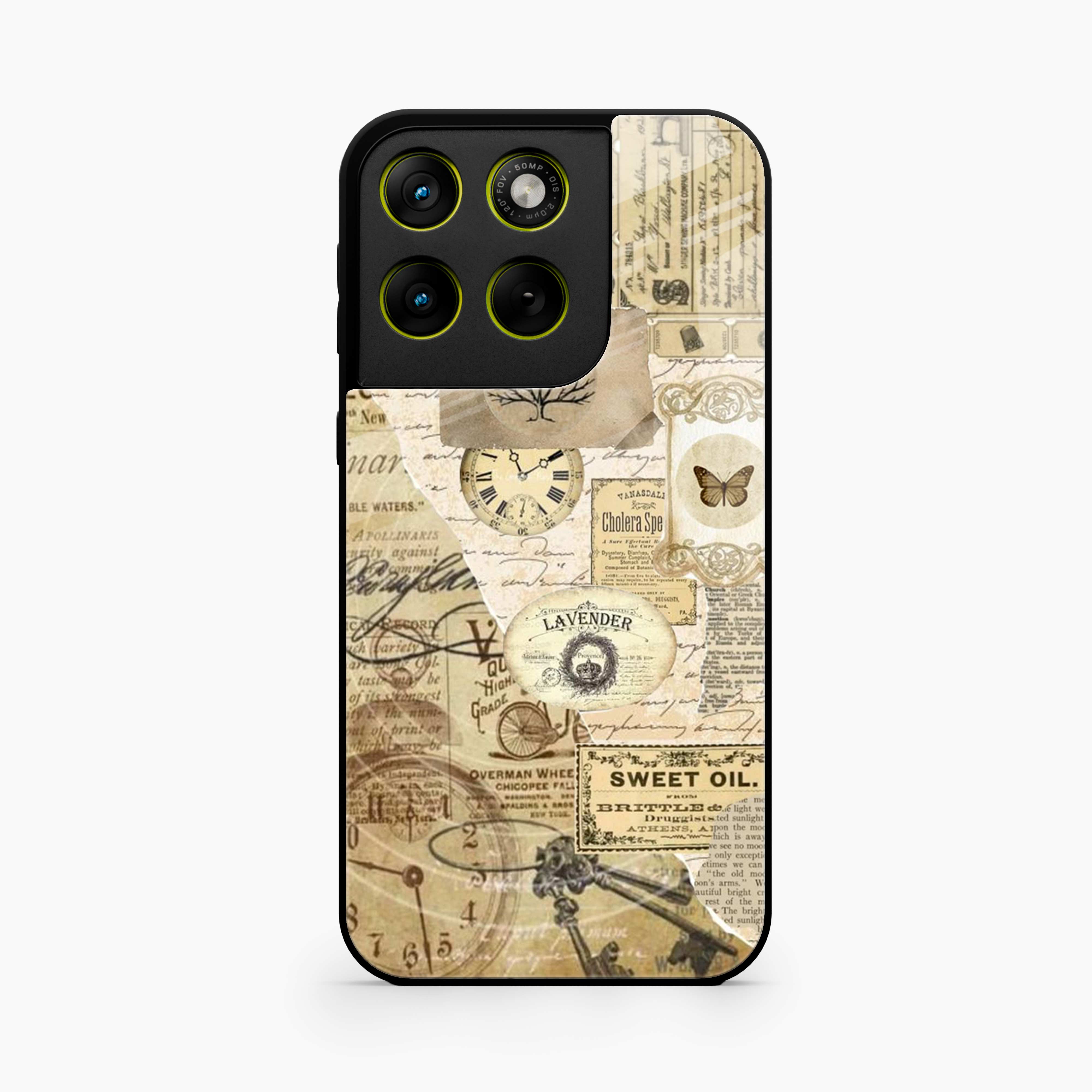 Vintage Motorola Edge 70 Fusion Back Cover