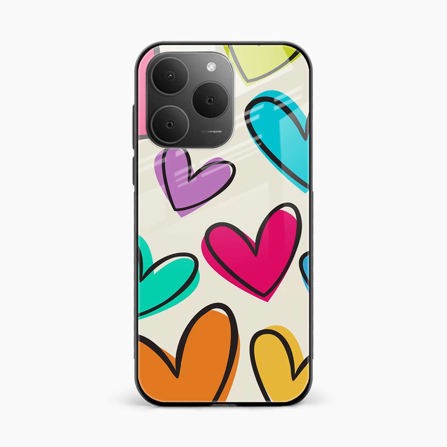 Colorful Hearts Realme 15t 5G Back Cover
