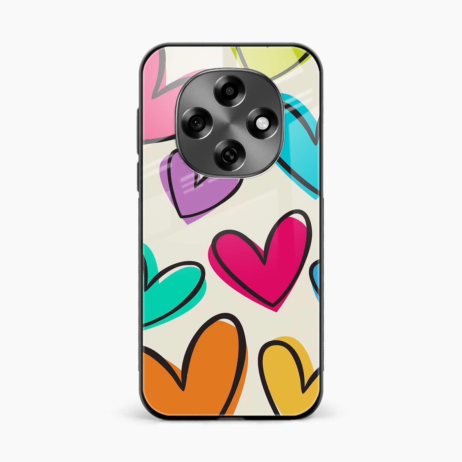 Colorful Hearts Oppo F31 Pro 5G Back Cover