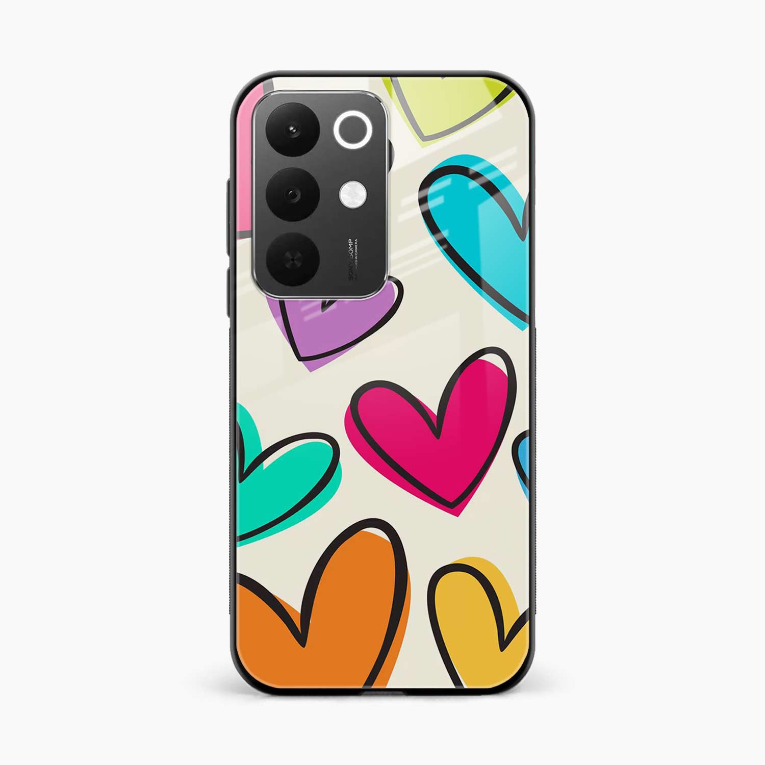 Colorful Hearts Realme Narzo 90x 5G Back Cover