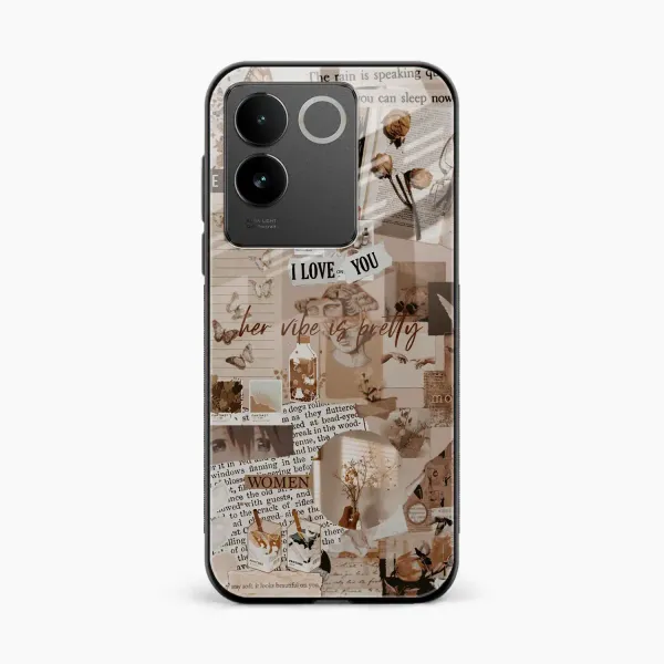 Aesthetic Vintagel Iqoo Z7 Pro 5G Back Cover