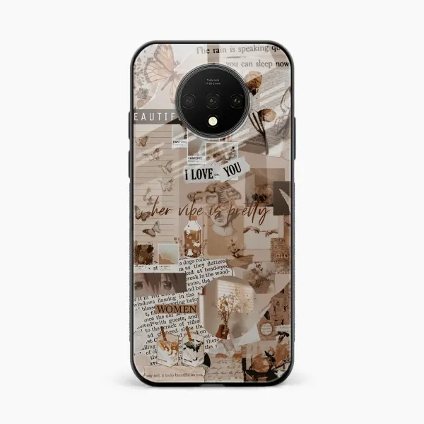 Aesthetic Vintagel OnePlus 7T Back Cover