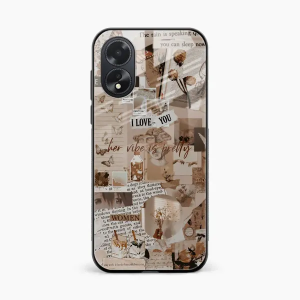 Aesthetic Vintagel Oppo A38 Back Cover