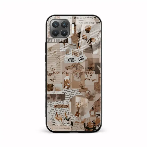 Aesthetic Vintagel Oppo F17 Pro Back Cover