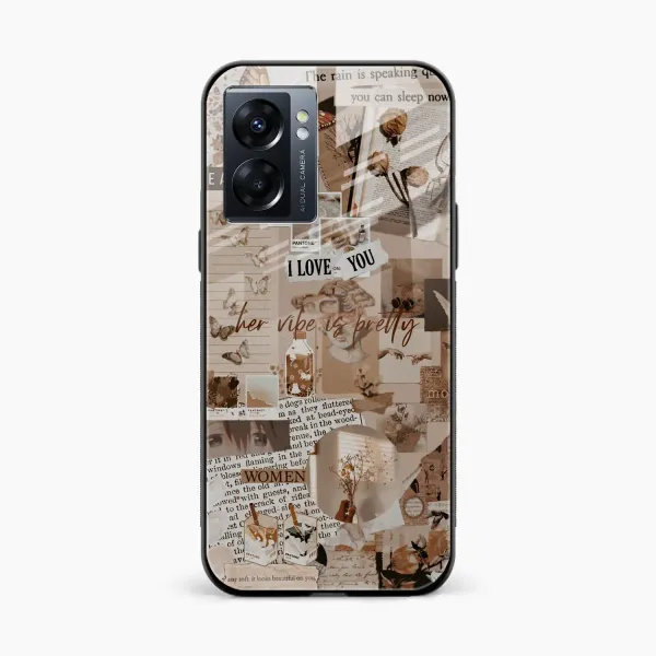 Aesthetic Vintagel Oppo K10 5G Back Cover