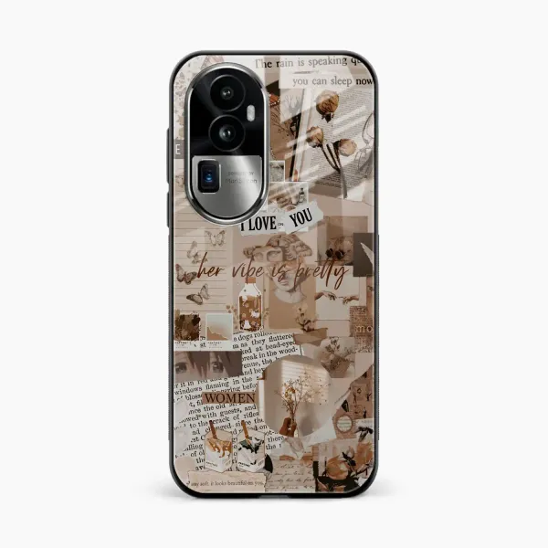 Aesthetic Vintagel Oppo Reno 10 Pro Plus 5G Back Cover