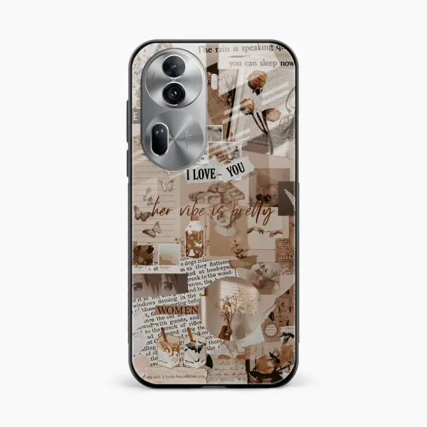 Aesthetic Vintagel Oppo Reno 11 Pro Back Cover