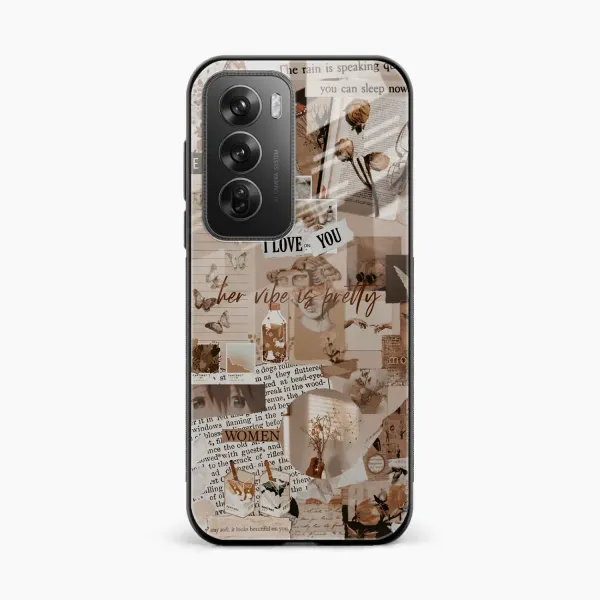 Aesthetic Vintagel Oppo Reno 12 5G Back Cover