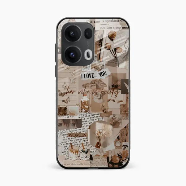Aesthetic Vintagel Oppo Reno 13 Pro 5G Back Cover