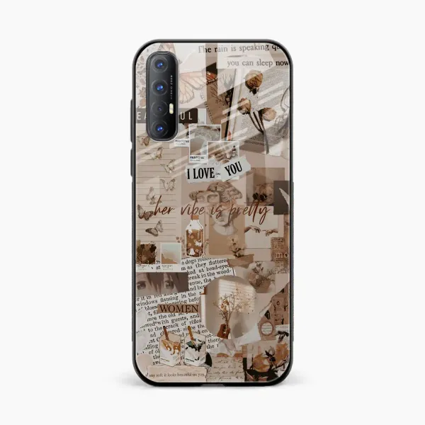 Aesthetic Vintagel Oppo Reno 3 Pro 4G Back Cover