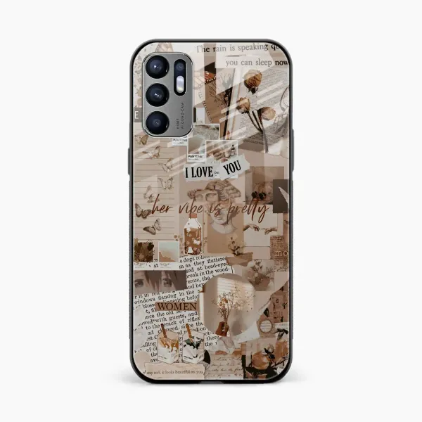 Aesthetic Vintagel Oppo Reno 6 4G Back Cover