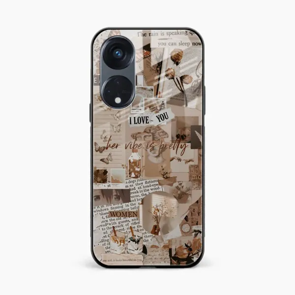 Aesthetic Vintagel Oppo Reno 8T 5G Back Cover