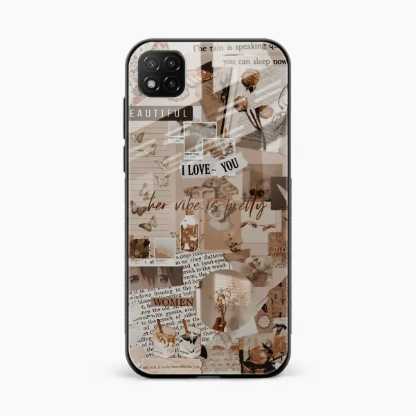 Aesthetic Vintagel Poco C3 Back Cover