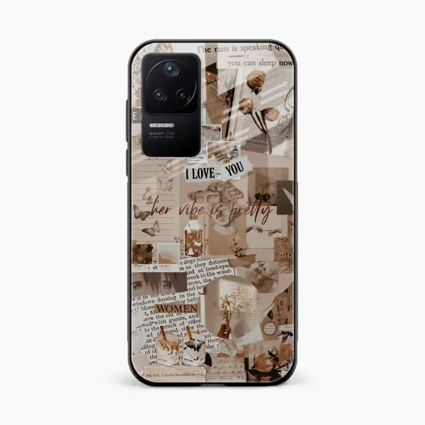 Aesthetic Vintagel Poco F4 Back Cover