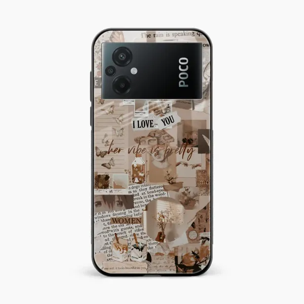 Aesthetic Vintagel Poco M5 Back Cover