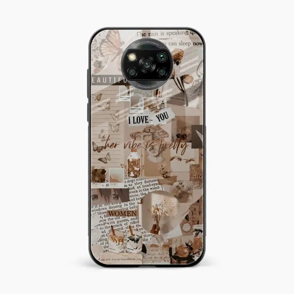 Aesthetic Vintagel Poco X3 Pro Back Cover