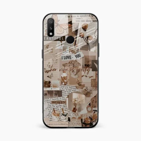 Aesthetic Vintagel Realme 3i Back Cover