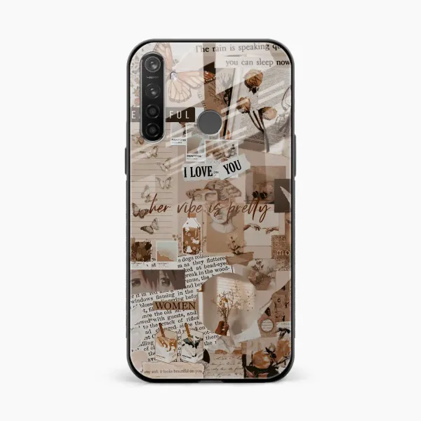 Aesthetic Vintagel Realme 5i Back Cover