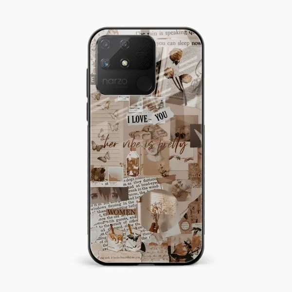 Aesthetic Vintagel Realme Narzo 50a Back Cover