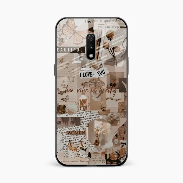 Aesthetic Vintagel Realme X Back Cover