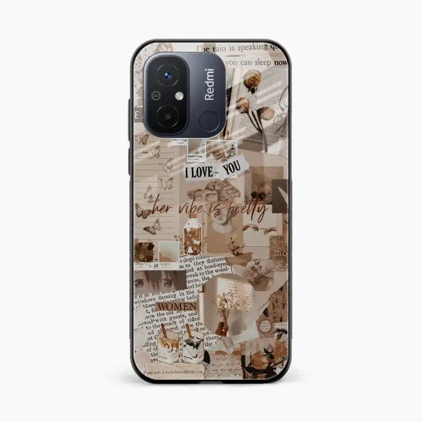 Aesthetic Vintagel Redmi 12c Back Cover