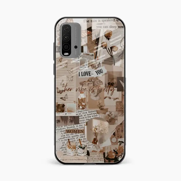Aesthetic Vintagel Redmi 9t Back Cover