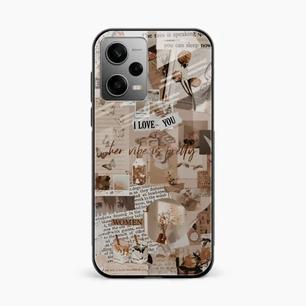 Aesthetic Vintagel Redmi Note 12 5G Back Cover