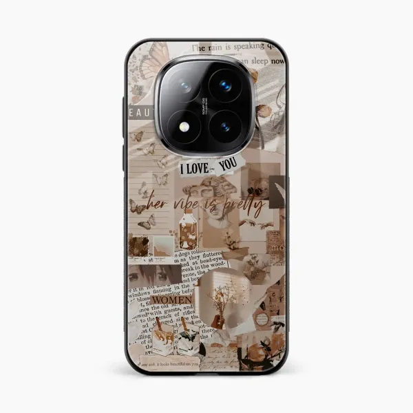 Aesthetic Vintagel Redmi Note 14 Pro Plus 5G Back Cover
