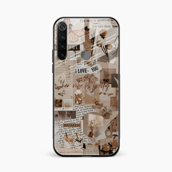 Aesthetic Vintagel Redmi Note 8 Back Cover