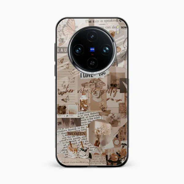 Aesthetic Vintagel Vivo X100 Back Cover