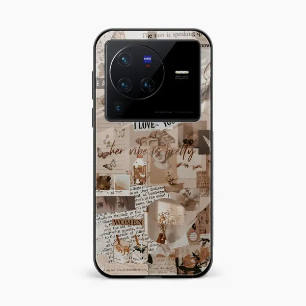 Aesthetic Vintagel Vivo X80 Pro Back Cover