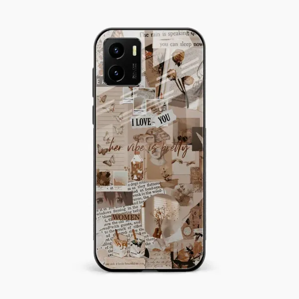 Aesthetic Vintagel Vivo Y15s Back Cover
