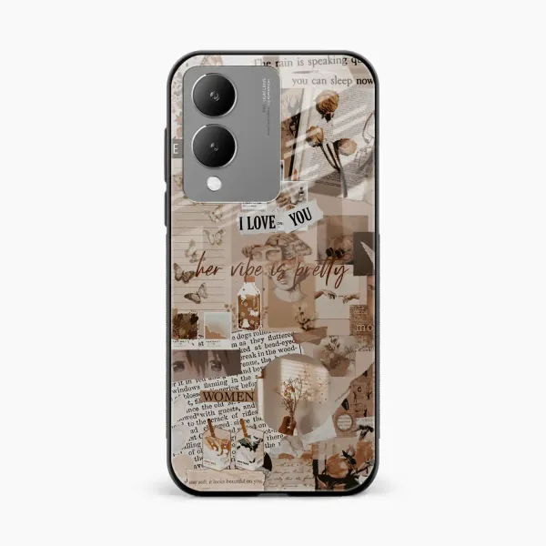Aesthetic Vintagel Vivo Y17s Back Cover