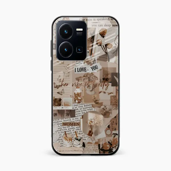 Aesthetic Vintagel Vivo Y35 Back Cover