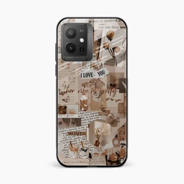 Aesthetic Vintagel Vivo Y55 5G Back Cover