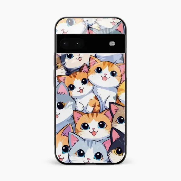 Cute Cat Google Pixel 6a Back Cover