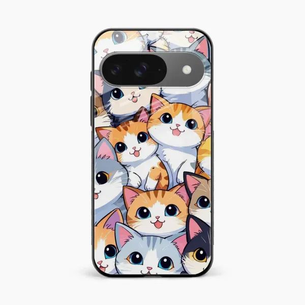 Cute Cat Google Pixel 9 Back Cover