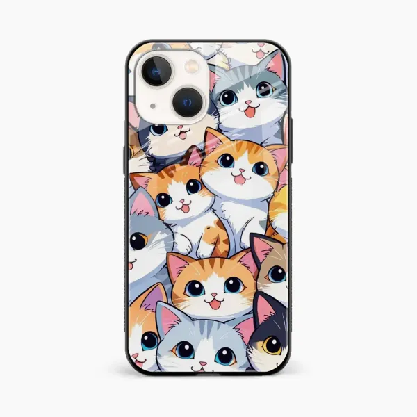 Cute Cat iPhone 14 Plus Back Cover