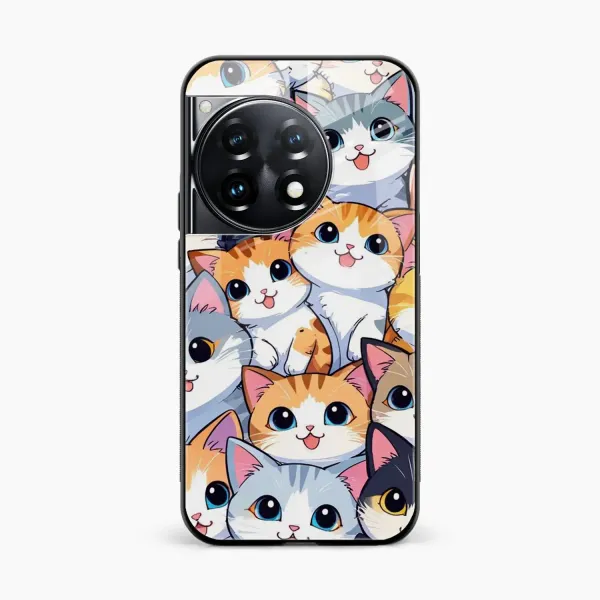 Cute Cat OnePlus 12r Back Cover