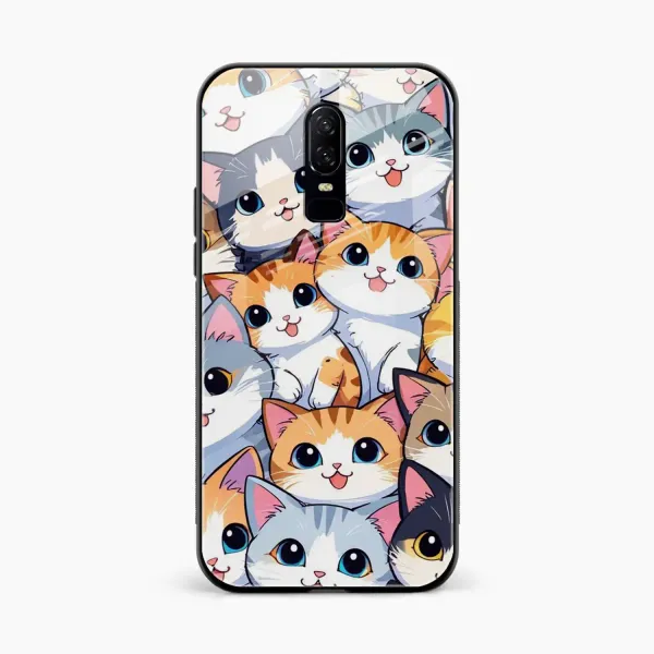 Cute Cat OnePlus 6 Back Cover