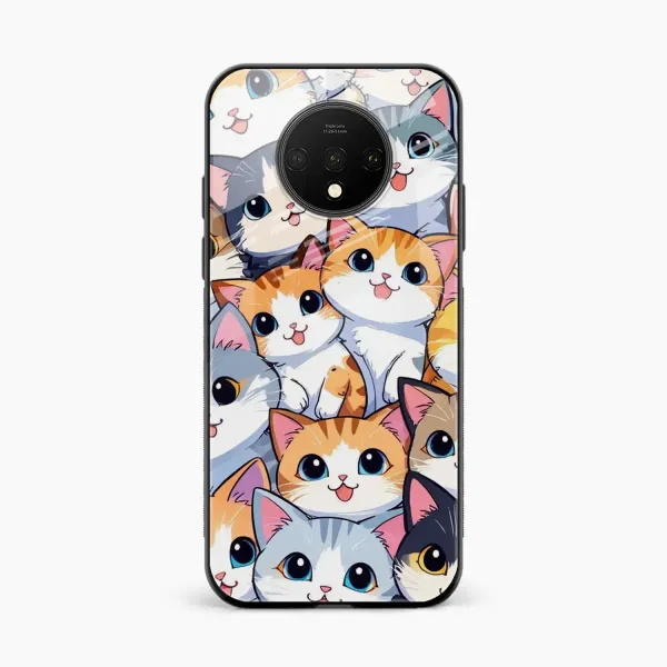 Cute Cat OnePlus 7T Back Cover
