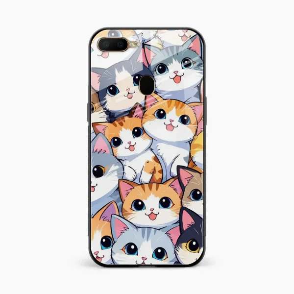 Cute Cat Oppo A12 Back Cover