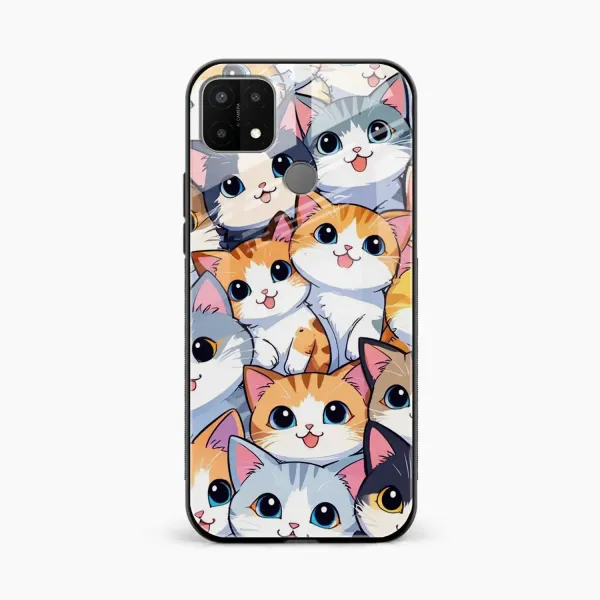 Cute Cat Oppo A15 Back Cover