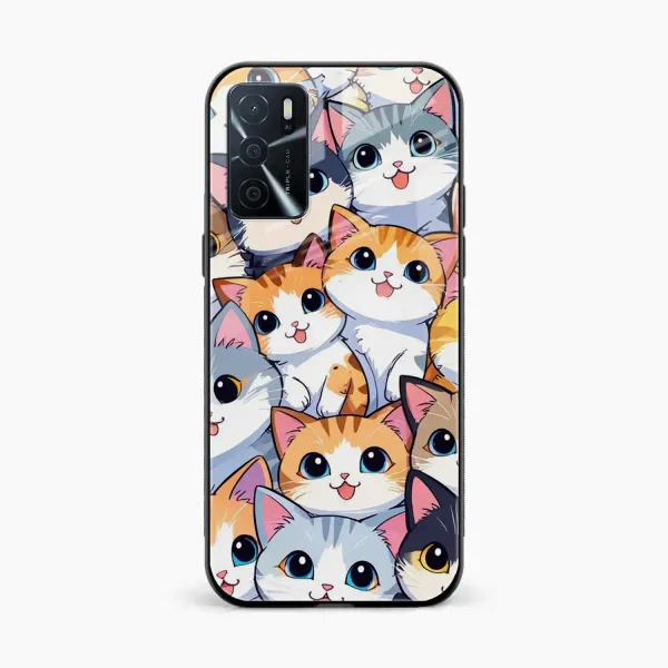 Cute Cat Oppo A16 Back Cover