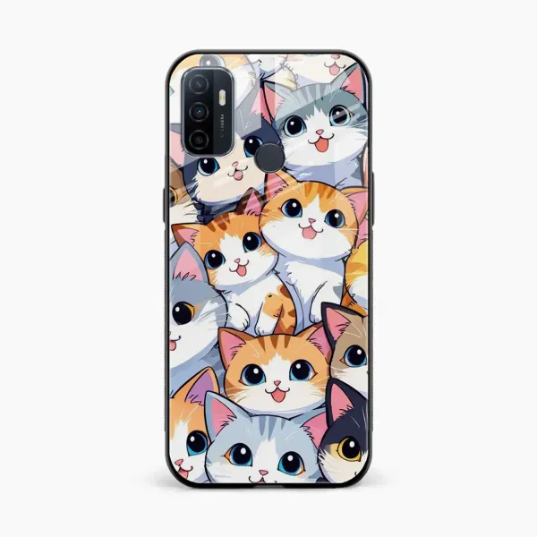 Cute Cat Oppo A53s 4G Back Cover