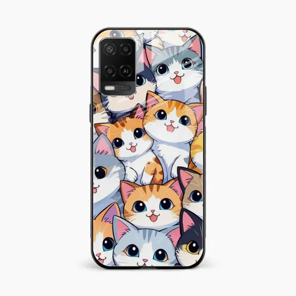 Cute Cat Oppo A54 Back Cover